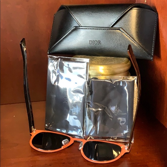 Dior Rare Men’s Black Tie Classic Round Sunglasses - Picture 8 of 9